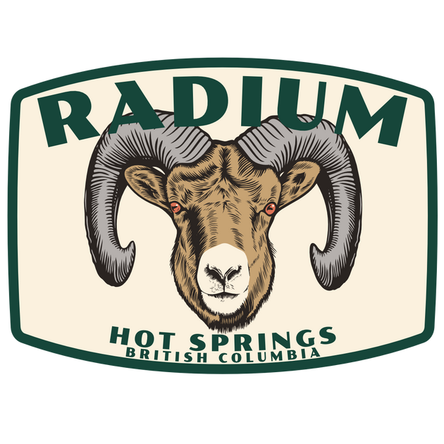 Sticker - Radium Ram – Kootenay Clothing Company