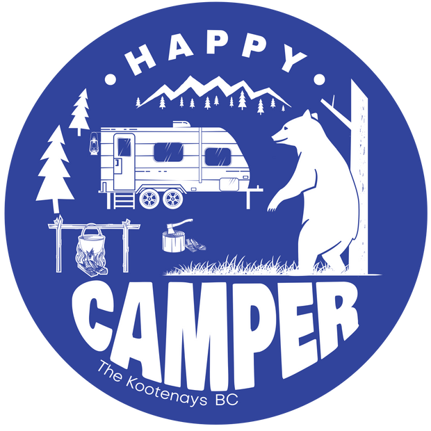 Sticker - Happy Camper Circle